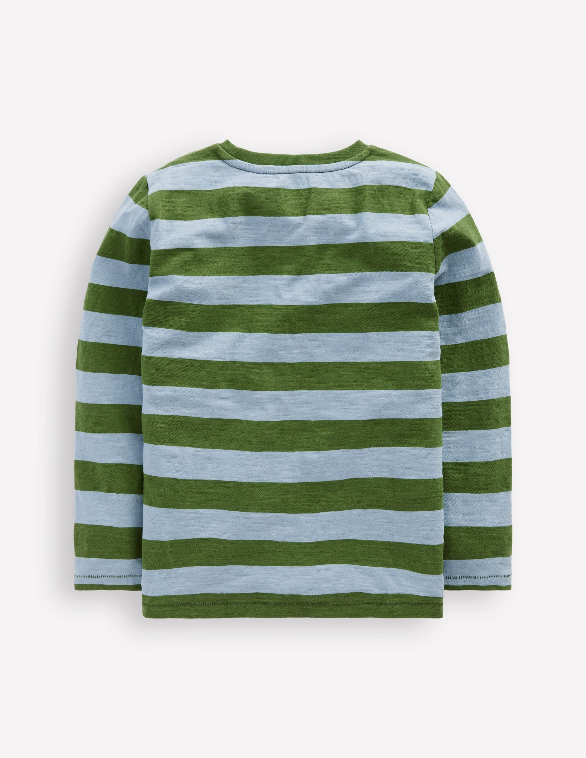 Everyday Long Sleeve T-Shirt-Glacier Blue/ Broccoli Green