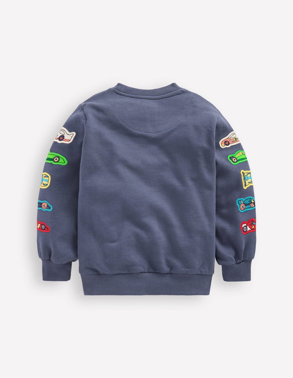 Applique Sweatshirt-Vintage Indigo Cars