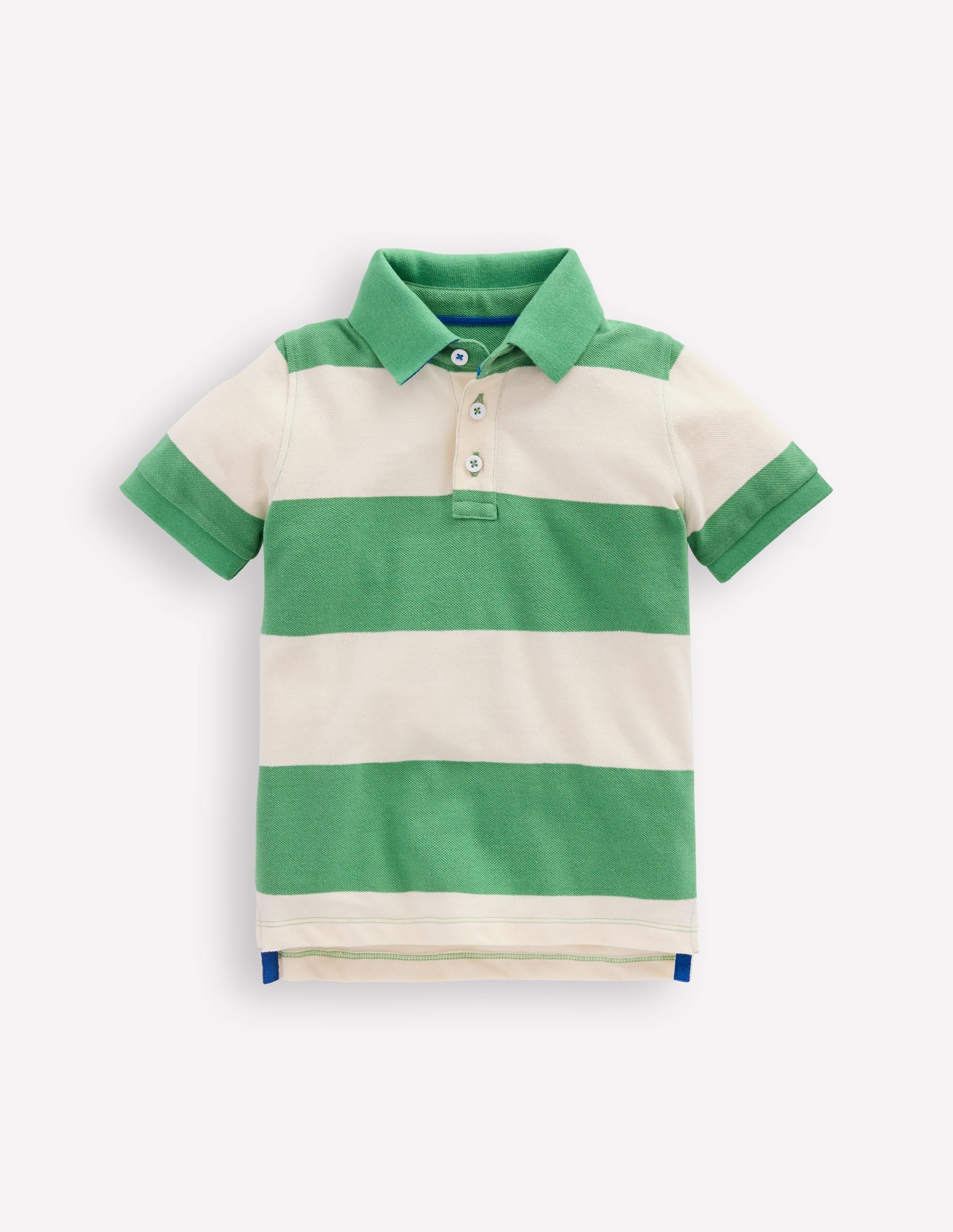 Piqué Polo Shirt-MING GREEN / COCONUT MILK