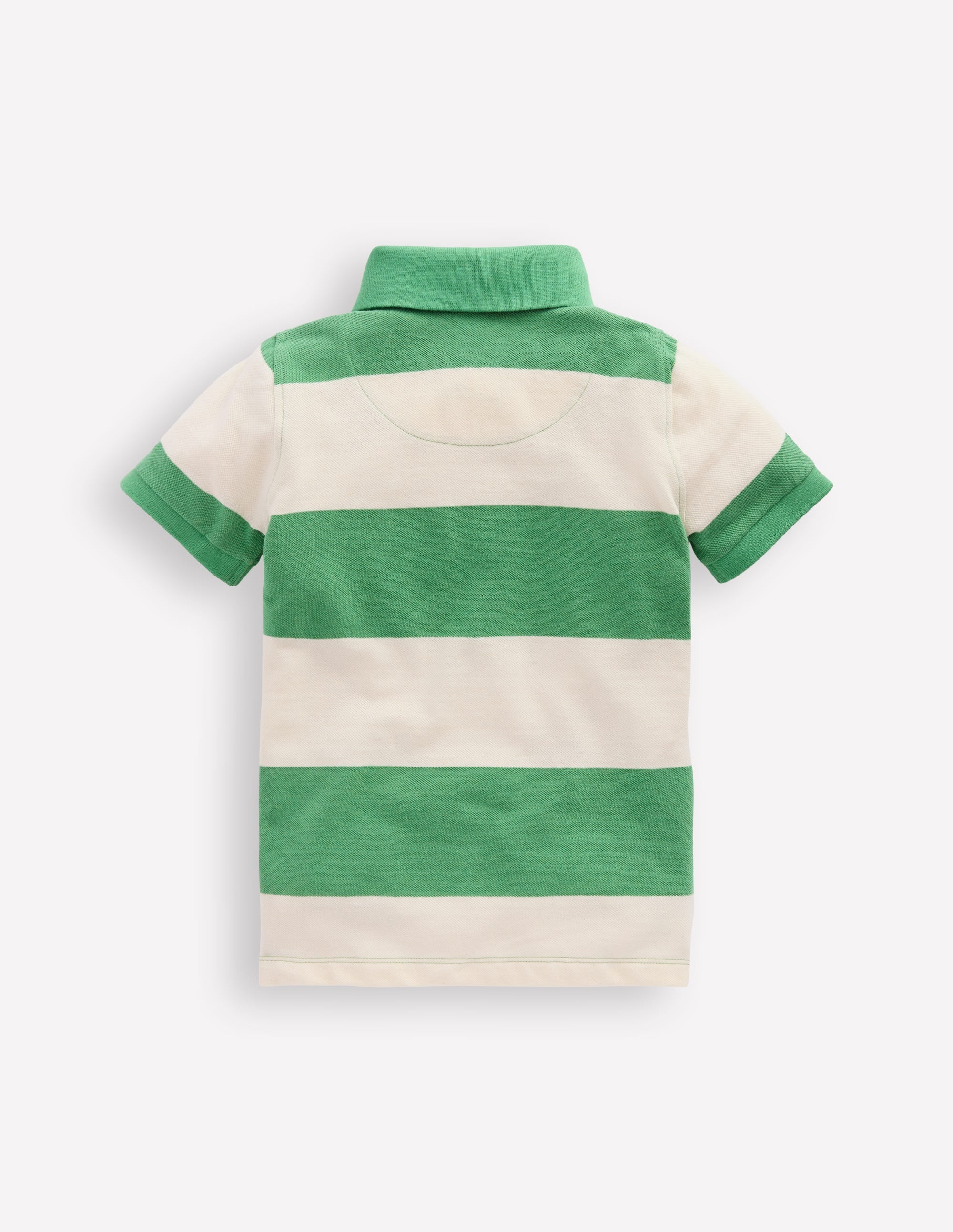 Piqué Polo Shirt-MING GREEN / COCONUT MILK