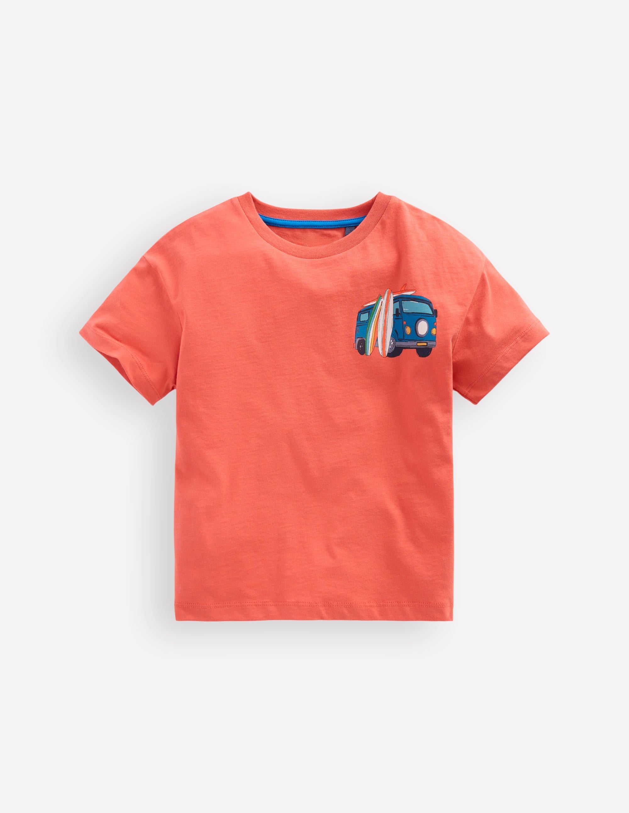 Front & Back Printed T-shirt-Burnt Sienna Camper Van