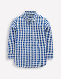 Cotton Shirt-Blue Gingham