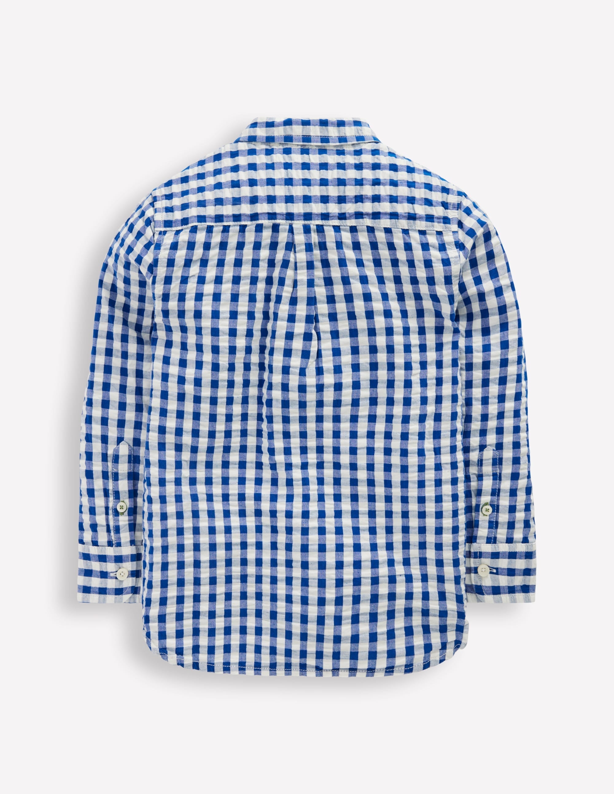 Cotton Shirt-Blue Gingham