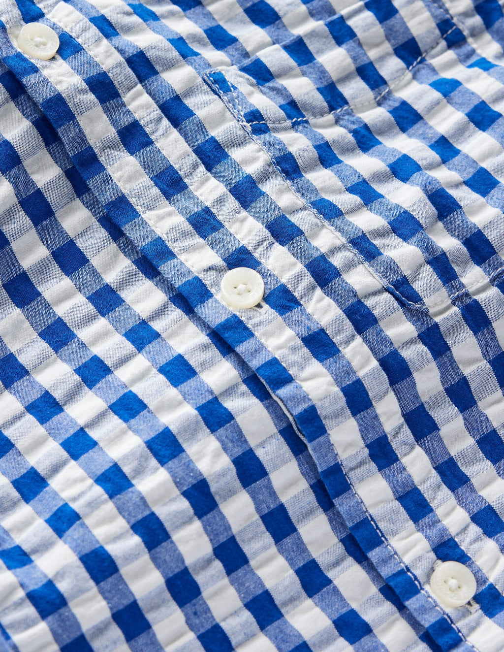 Cotton Shirt-Blue Gingham