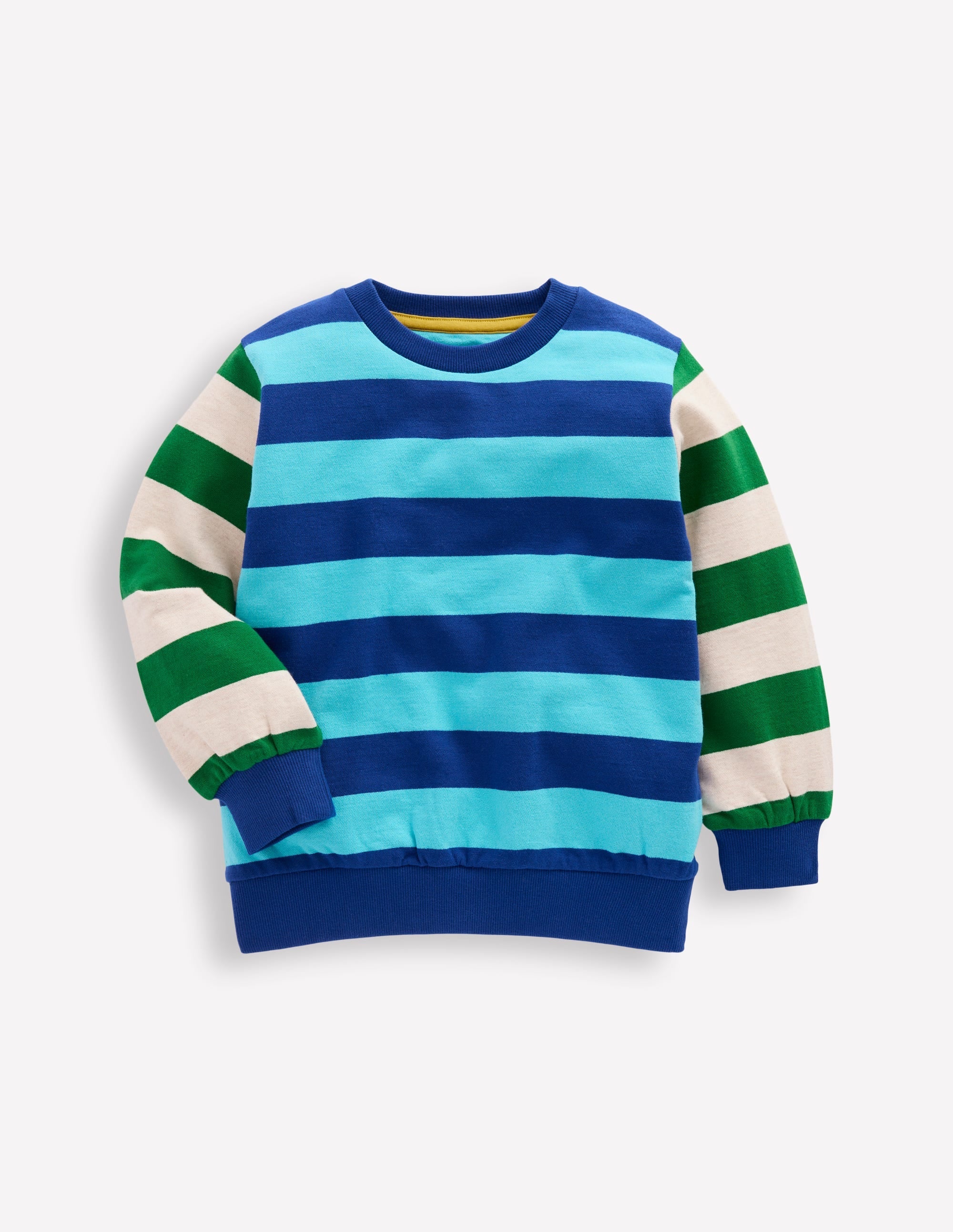Everyday Printed Sweatshirt-Hotch Stripe