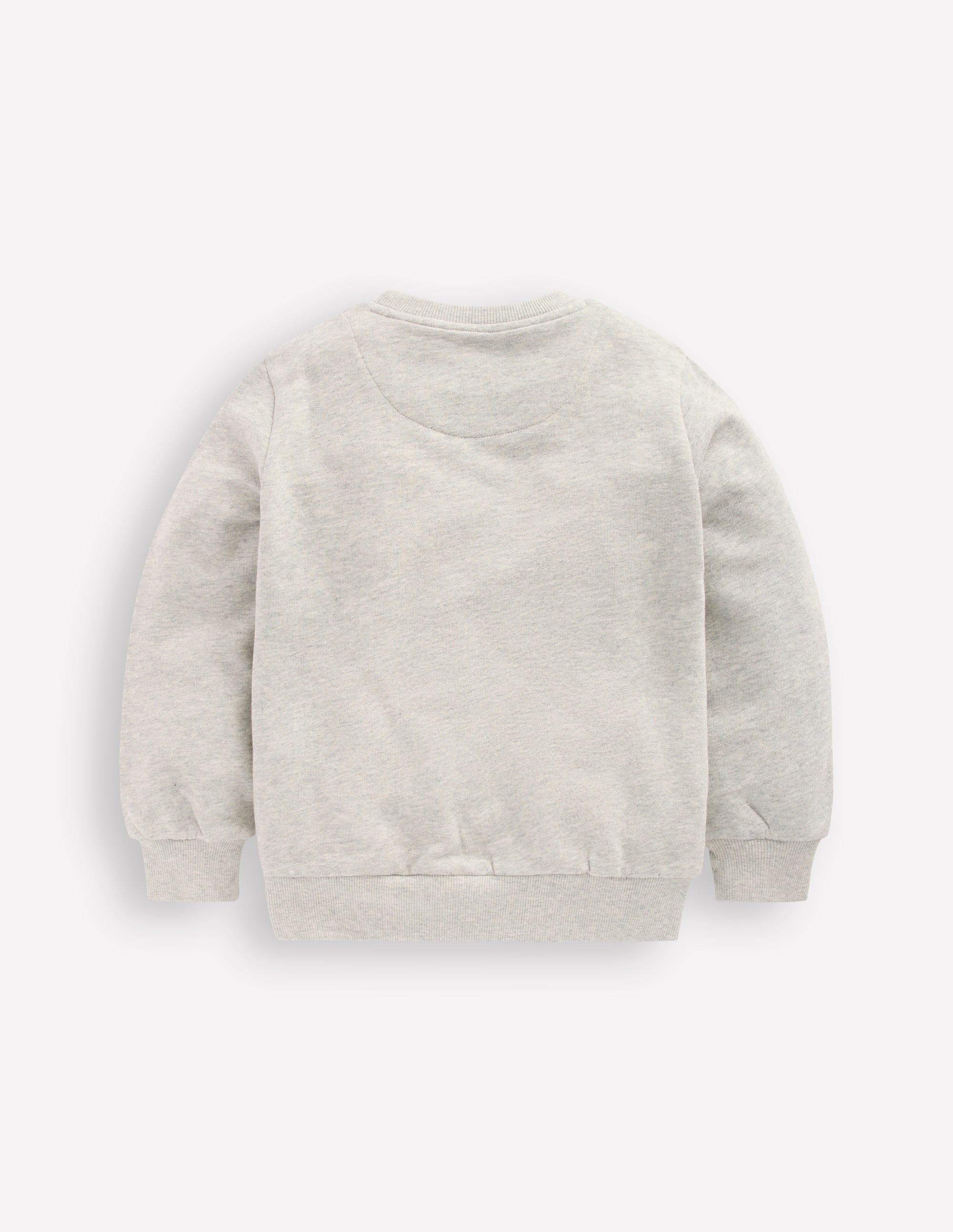 Badge Sweatshirt-Grey Marl Space
